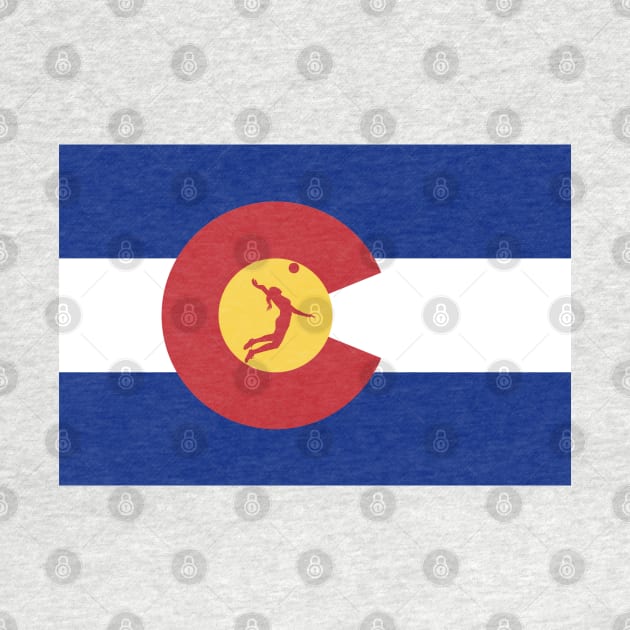 Colorado Volleyball Flag by chriswig